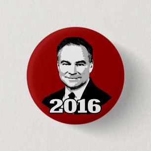 Badge Rond 2,50 Cm Tim Kaine 2016