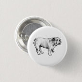 Badge Rond 2,50 Cm tiny dot joy, bulldog (Devant & derrière)