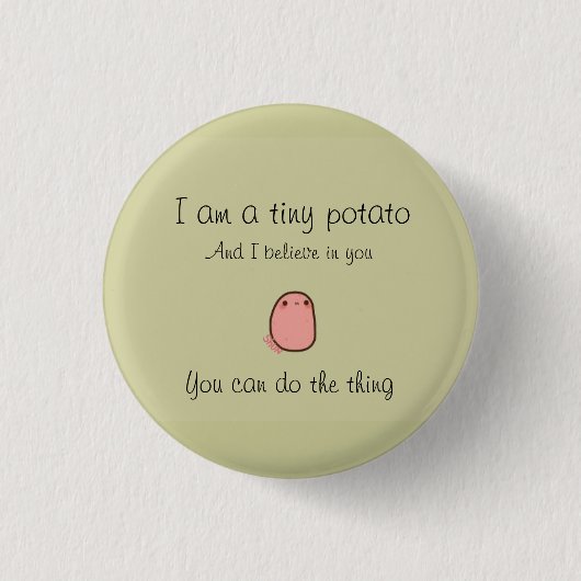 Badge Rond 2,50 Cm Tiny potato button (Devant)