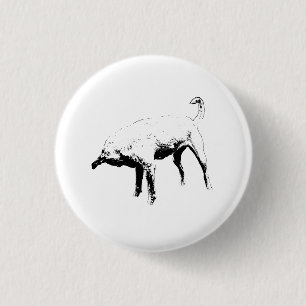 Badge Rond 2,50 Cm Tiny Turned Head Terrier