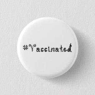 Badge Rond 2,50 Cm #Tissu vacciné mot clé mot art