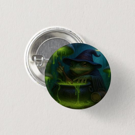 Badge Rond 2,50 Cm Toad Brew Button (Devant & derrière)