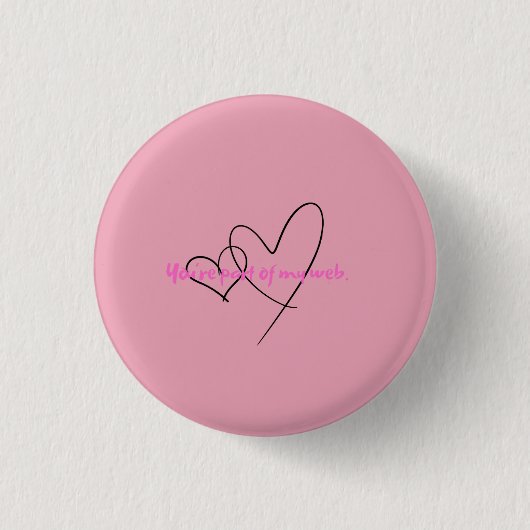 Badge Rond 2,50 Cm Toile Intérieure – L'art de la force cachée (Devant)