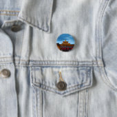 Badge Rond 2,50 Cm Toit Dzong bouddhiste (En situation)