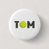 Badge Rond 2,50 Cm Tom Tennis (Devant)