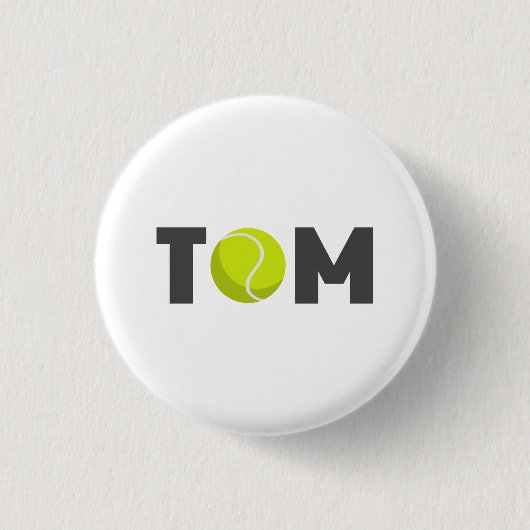 Badge Rond 2,50 Cm Tom Tennis (Devant)