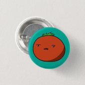 Badge Rond 2,50 Cm Tomate tracassée (Devant & derrière)