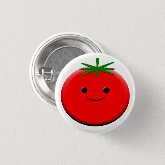 Badge Rond 2,50 Cm Tomato rouge (Devant & derrière)