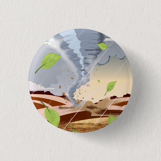 Badge Rond 2,50 Cm Tornado Twister (Devant)
