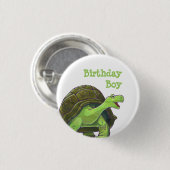 Badge Rond 2,50 Cm Tortoise Party Center (Devant & derrière)