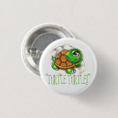 Badge Rond 2,50 Cm tortue (Devant & derrière)