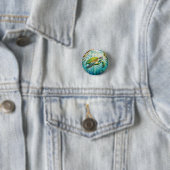 Badge Rond 2,50 Cm Tortue peinte (En situation)