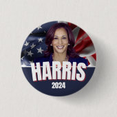 Badge Rond 2,50 Cm Touches du bouton Harris (Devant)