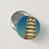 Badge Rond 2,50 Cm Tour de Pise (Devant & derrière)