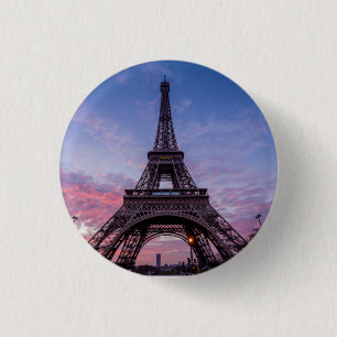 Badge Rond 2,50 Cm Tour Eiffel