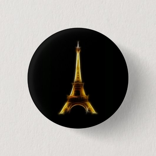 Badge Rond 2,50 Cm Tour Eiffel à Paris France (Devant)