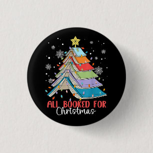 Badge Rond 2,50 Cm Tous Réservés Pour Noël Livre Arbre de Noël Lumièr