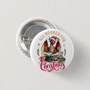 Badge Rond 2,50 Cm Tout réservé pour le dragon de Noël 
