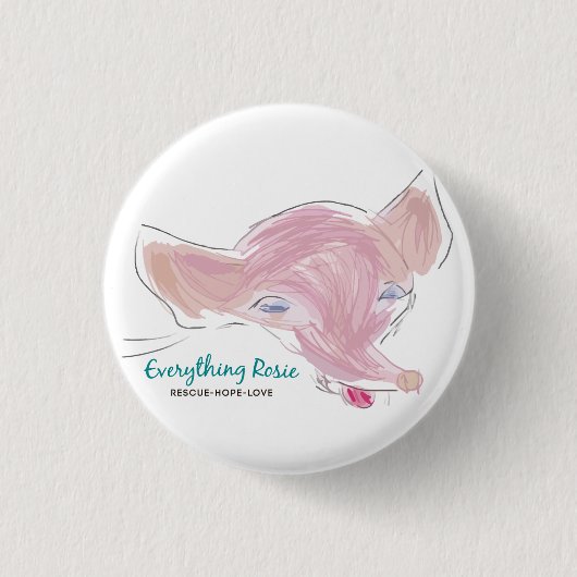 Badge Rond 2,50 Cm Tout Rosie Button (Devant)