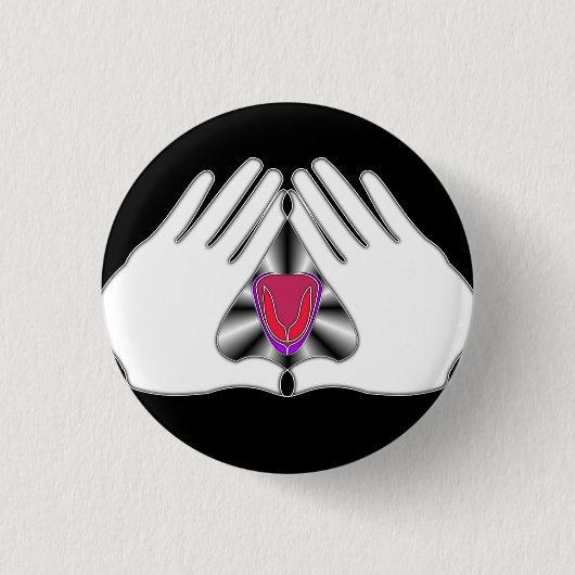 Badge Rond 2,50 Cm Toute la langue moqueuse : Bouton (Devant)
