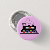 Badge Rond 2,50 Cm Train Trans (Devant & derrière)