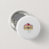Badge Rond 2,50 Cm Tranche de gâteau, thème gâteau (Devant & derrière)