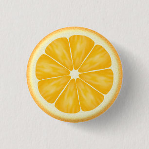 Badge Rond 2,50 Cm Tranche orange d'agrumes