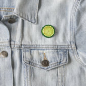 Badge Rond 2,50 Cm Tranches de chaux (En situation)