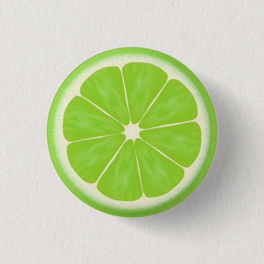 Badge Rond 2,50 Cm Tranches de fruits de citron vert (Devant)