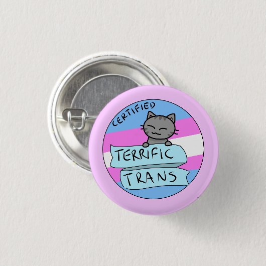 Badge Rond 2,50 Cm Transport terrible (Devant & derrière)