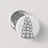 Badge Rond 2,50 Cm travail0049blanc (Devant & derrière)