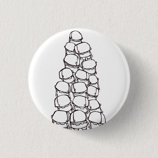 Badge Rond 2,50 Cm travail0049blanc (Devant)