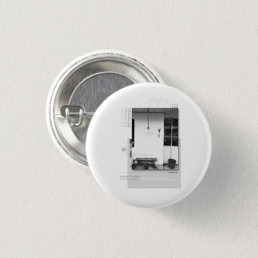 Badge Rond 2,50 Cm travelog_2 (Devant & derrière)