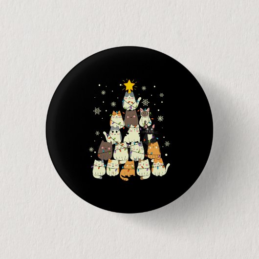 Badge Rond 2,50 Cm Tree de Merry Xmas (Devant)