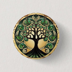 Badge Rond 2,50 Cm Tree of Life