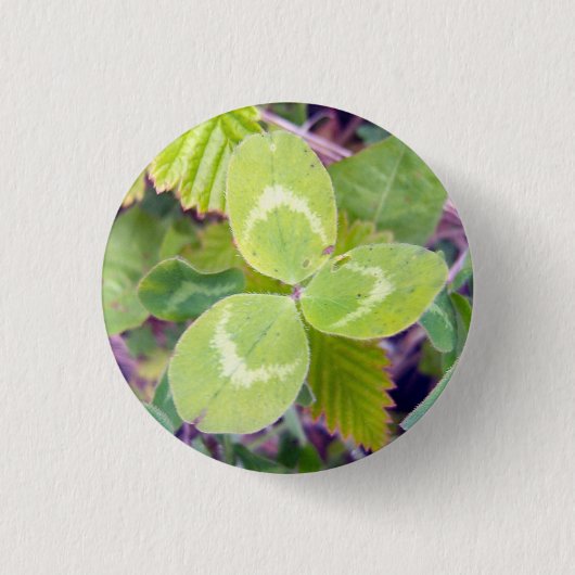 Badge Rond 2,50 Cm Trèfle 1 (Devant)