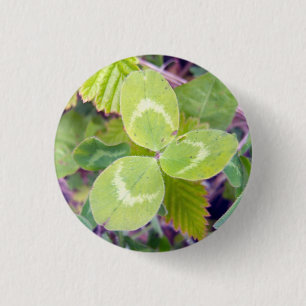 Badge Rond 2,50 Cm Trèfle 1
