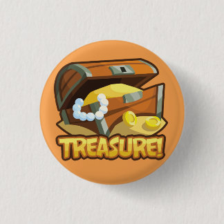 Badge Rond 2,50 Cm Trésor ! Bouton
