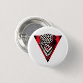 Badge Rond 2,50 Cm Triangle rouge inversé keffiyeh (Devant & derrière)