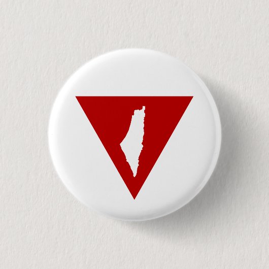 Badge Rond 2,50 Cm Triangle rouge inversé keffiyeh (Devant)