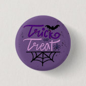 Badge Rond 2,50 Cm tricher ou traiter (Devant)