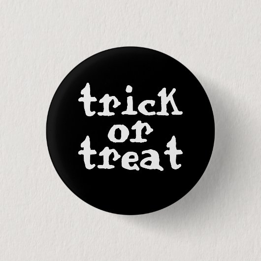 Badge Rond 2,50 Cm Trick Ou Treat Halloween (Devant)