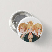 Badge Rond 2,50 Cm Tripler (Devant & derrière)