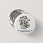 Badge Rond 2,50 Cm Trois chatons distraits dans un bouton de manteau (Devant & derrière)