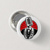 Badge Rond 2,50 Cm Trois liens - Finback de la courbe (Devant & derrière)