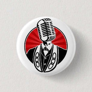 Badge Rond 2,50 Cm Trois liens - Finback de la courbe