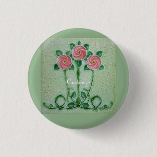 Badge Rond 2,50 Cm Trois roses roses Thunder_Cove