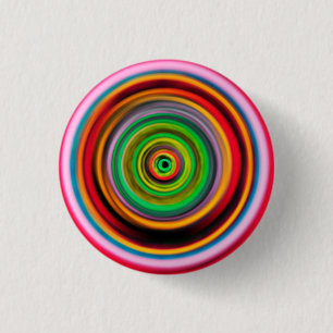 Badge Rond 2,50 Cm Trou de ver psychédélique