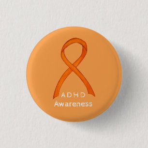 Badge Rond 2,50 Cm Trouble d'hyperactivité (TDAH) de déficit de l'a