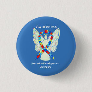 Badge Rond 2,50 Cm Troubles De Développement Étendus (PDD) Épingles D